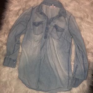 Denim maternity shirt